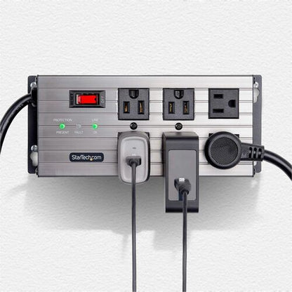StarTech.com 6-Outlet Industrial Power Strip 125V/15A, EMI/RFI Isolati