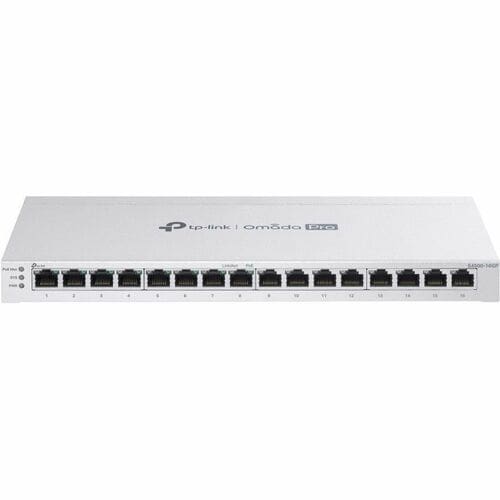 Switch inteligente OMADA Pro de 16 puertos Gigabit con 8 puertos PoE+