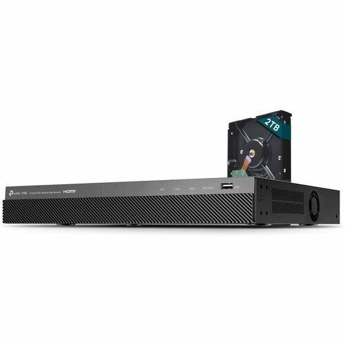 Grabador de vídeo en red TP-Link VIGI de 8 canales PoE+ - HDD de 2 TB - Grabador de vídeo en red