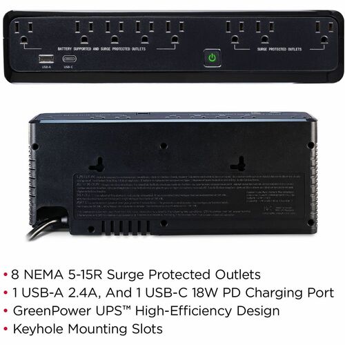 Sistemas UPS de reserva CyberPower SL950U - 950 VA/510 W, 120 VA