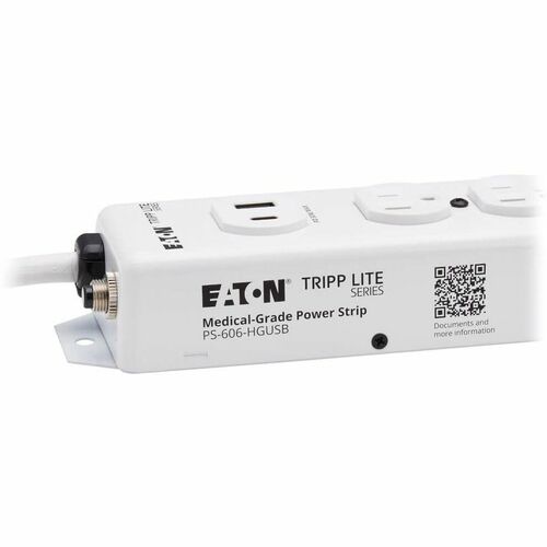 Regleta de enchufes USB Safe-IT PS-606-HG de Tripp Lite - NEMA 5-15P-HG - 1