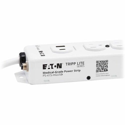 Tripp Lite series Safe-IT PS-415-HGUSB Power Strip - NEMA 5-15P-HG - 4