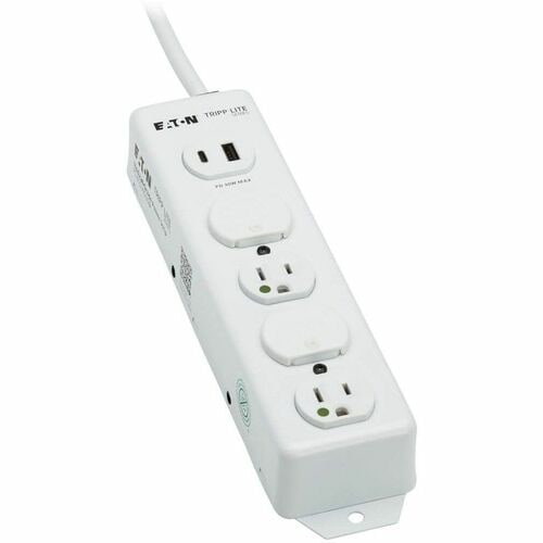 Tripp Lite series Safe-IT PS-415-HGUSB Power Strip - NEMA 5-15P-HG - 4