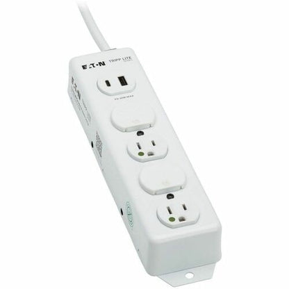 Tripp Lite series Safe-IT PS-415-HGUSB Power Strip - NEMA 5-15P-HG - 4