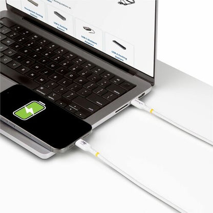 StarTech.com 13ft White USB-C Charging Cable, USB