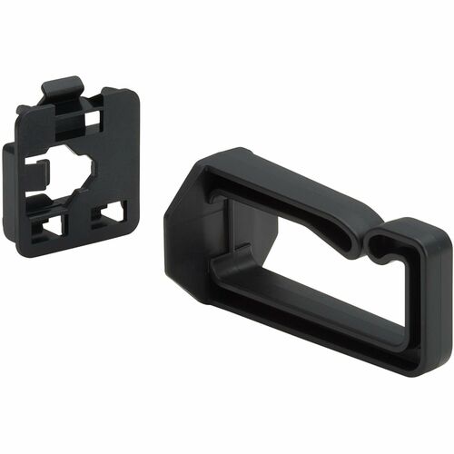 Tripp Lite series Cable Management D-Rings for DIN Rails - Multi-Angle, 1U, Blac