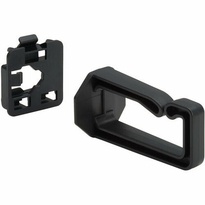 Tripp Lite series Cable Management D-Rings for DIN Rails - Multi-Angle, 1U, Blac