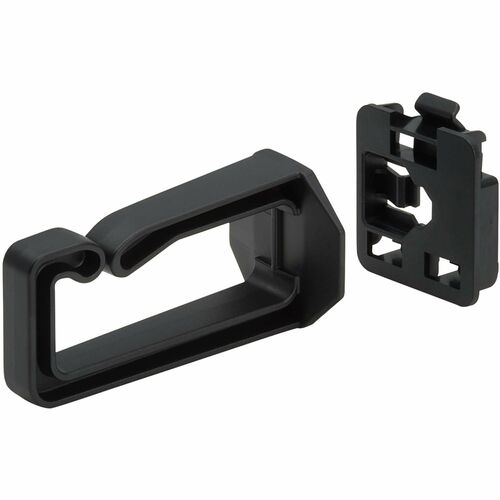 Tripp Lite series Cable Management D-Rings for DIN Rails - Multi-Angle, 1U, Blac