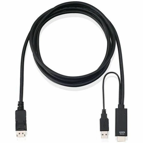 Cable HDMI a DisplayPort 4K activo de 10 pies de IOGEAR - 10 pies (3,05 m) DisplayPort/HDMI/USB A/
