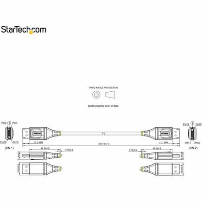 Câble DisplayPort 1.4 StarTech.com de 30 cm