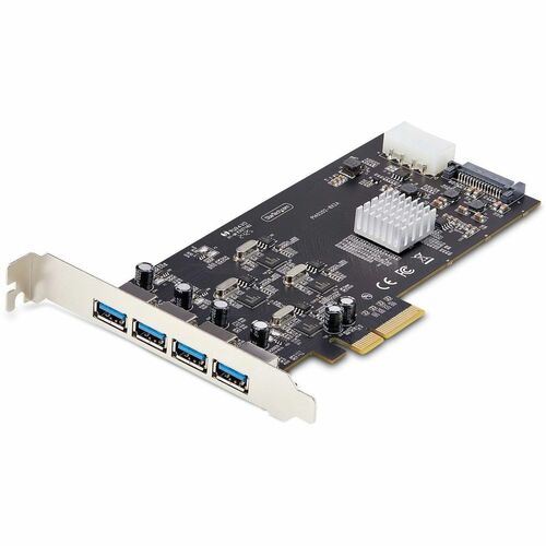 StarTech.com 4-Port USB PCIe Card, USB 3.2 5Gbps, PCI Express Expansion