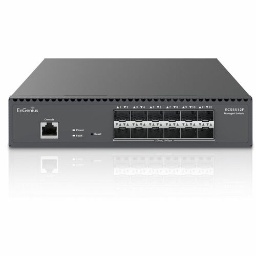 COMMUTATEUR FIBRE 12 PORTS ENGENIUS CLOUD NON DESTINÉ À LA REVENTE, LIVRAISON DIRECTE