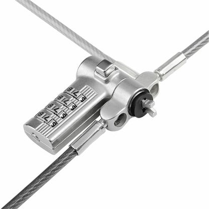 StarTech.com Universal Laptop Cable Lock 6.6ft, Serialized Combo Security Cable