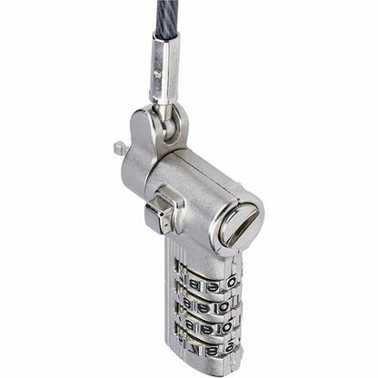 StarTech.com Universal Laptop Cable Lock 6.6ft, Serialized Combo Security Cable