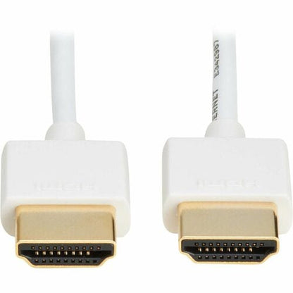 Tripp Lite series Slim P569-010-SLIM-W HDMI A/V Cable - 10 ft (3.05 m) HDMI A/V Cable for