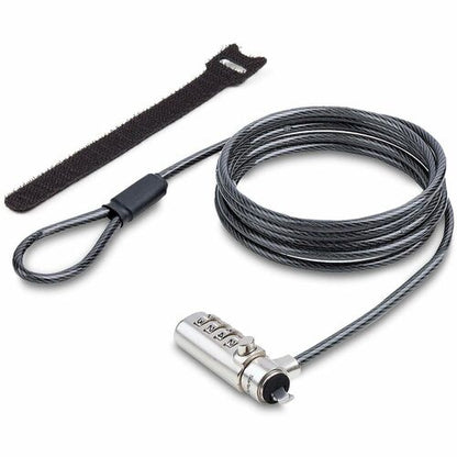 StarTech.com Slim Lock Nano Slot Compatible, 6.6ft (2m) Combination Locking Cabl
