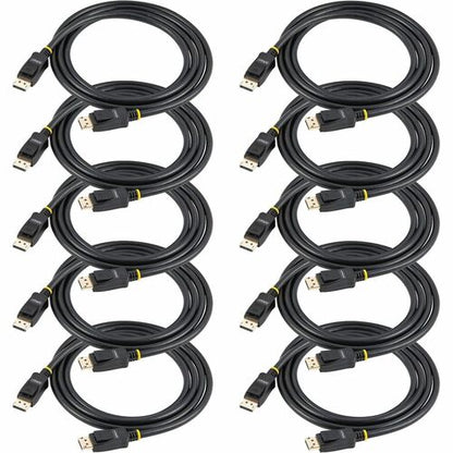 StarTech.com 10ft (3m) VESA Certified DisplayPort Cable - 10 Pack - DisplayPort 1.2 Cable