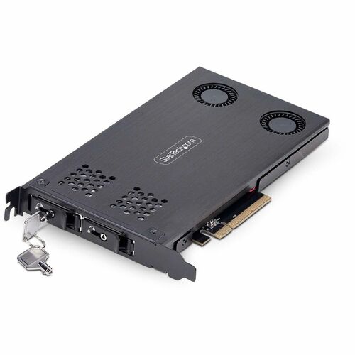 SSD NVME M.2 double vers PCIE X8 - Rack mobile/fond de panier amovible