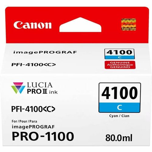 Cartouche d'encre jet d'encre d'origine Canon Lucia PRO II PFI-4100 -