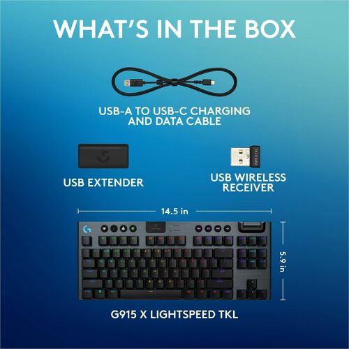 LOGITECH G915X TKL TACTILE BLACK MULTI 4