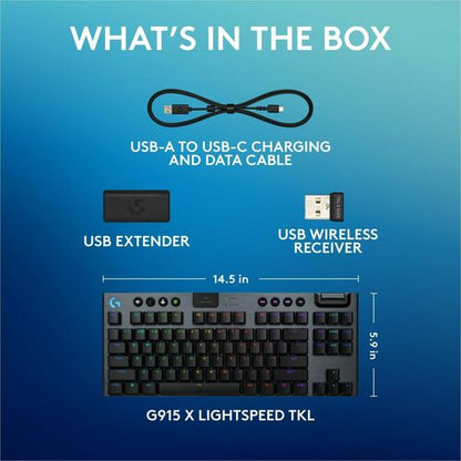 LOGITECH G915X TKL TACTILE BLACK MULTI 4