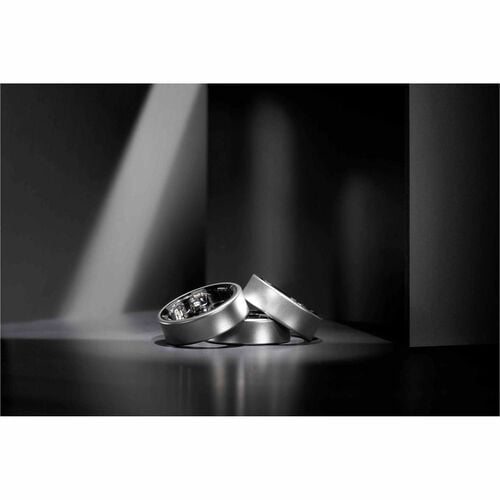 Anillo Samsung Galaxy, talla 12, color titanio plateado