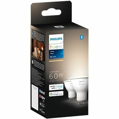 Ampoule LED Philips Hue GU10 - 60 W - 450 lm - Couleur de lumière blanche -