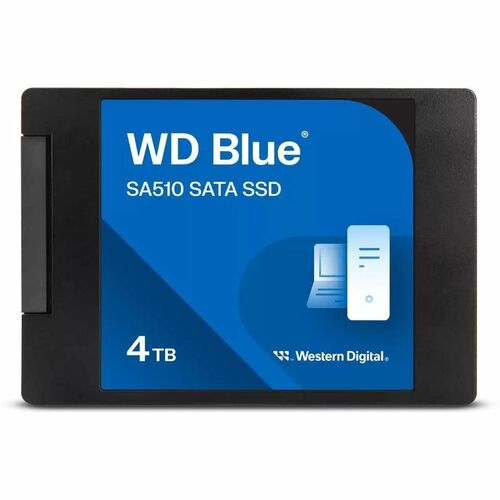SSD interno SATA III WD BLUE SA510 de 4 TB, 6 GB/s, 2,5/7 mm, hasta 560 MB
