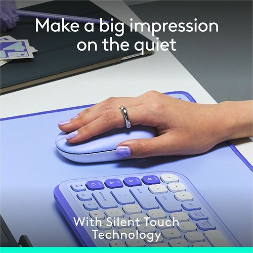 LOGITECH POP MOUSE LILAC MULTI 10