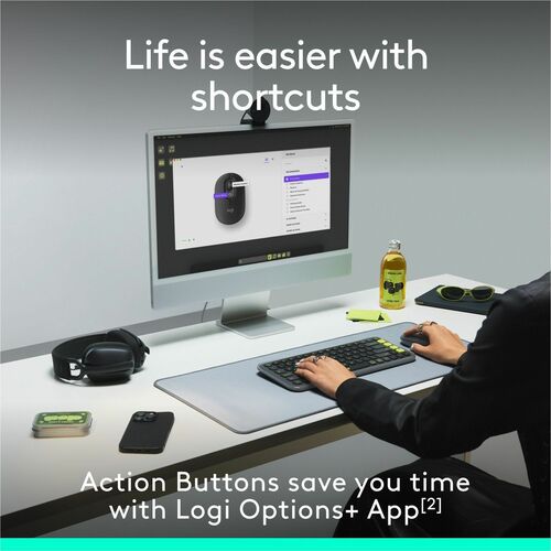 LOGITECH POP MOUSE LILAC MULTI 10