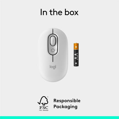 SOURIS LOGITECH POP BLANC CASSÉ MULTI 10