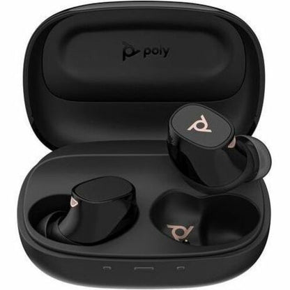 Auriculares Poly Voyager Free 20 negros + estuche de carga básico