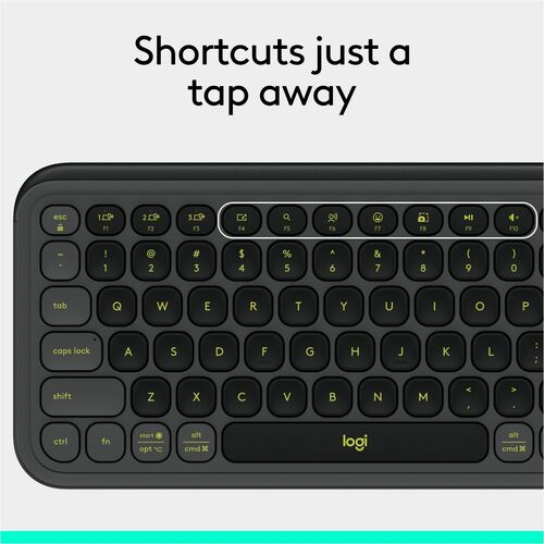 CLAVIER LOGITECH POP ICON KEYS GRAPHITE-LIME MULTI 4