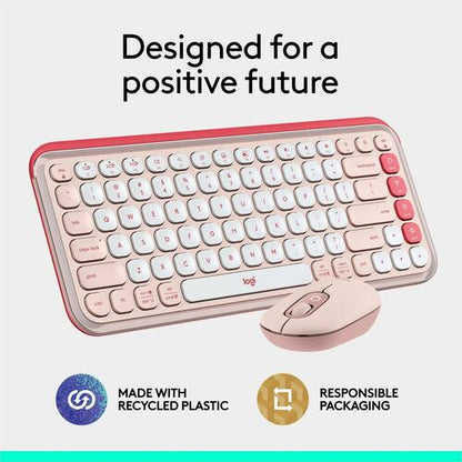 LOGITECH POP ICON COMBO ROSE COMBO MULTI 4