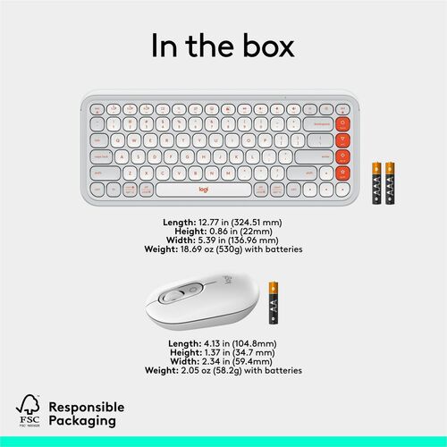 Clavier et souris Logitech POP Icon Combo - Clavier sans fil Bluetooth 5.1