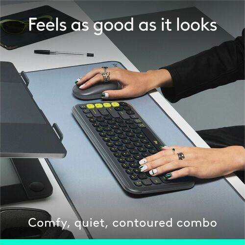 Clavier et souris Logitech POP Icon Combo - Clavier sans fil Bluetooth 5.1