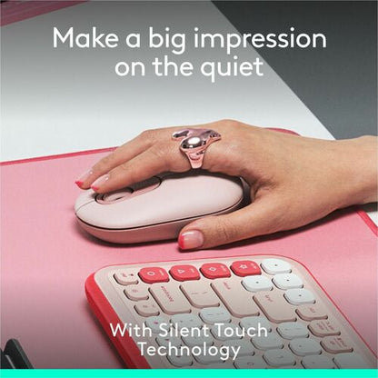 SOURIS LOGITECH POP ROSE MULTI 10