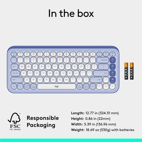 CLAVIER LOGITECH POP ICON KEYS LILAS MULTI 4