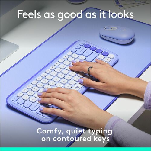CLAVIER LOGITECH POP ICON KEYS LILAS MULTI 4