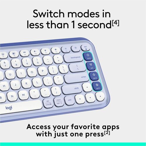CLAVIER LOGITECH POP ICON KEYS LILAS MULTI 4