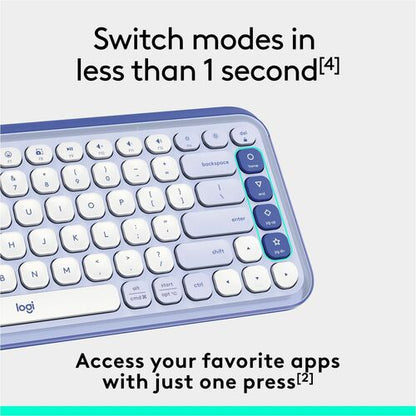 CLAVIER LOGITECH POP ICON KEYS LILAS MULTI 4
