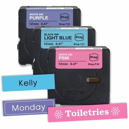 RUBAN MULTI-4 NON LAMINÉ BTAG3M02 ORIGINAL POUR ÉTIQUETTES P-TOUCH MAK