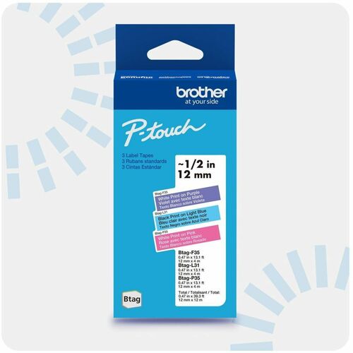 RUBAN MULTI-4 NON LAMINÉ BTAG3M02 ORIGINAL POUR ÉTIQUETTES P-TOUCH MAK