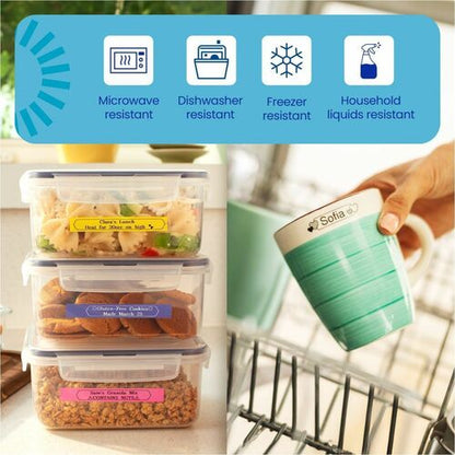 Ruban d'étiquettes bleu sur bleu clair Brother P-touch BTAG-L33 - Largeur 15/32" (12 mm) x
