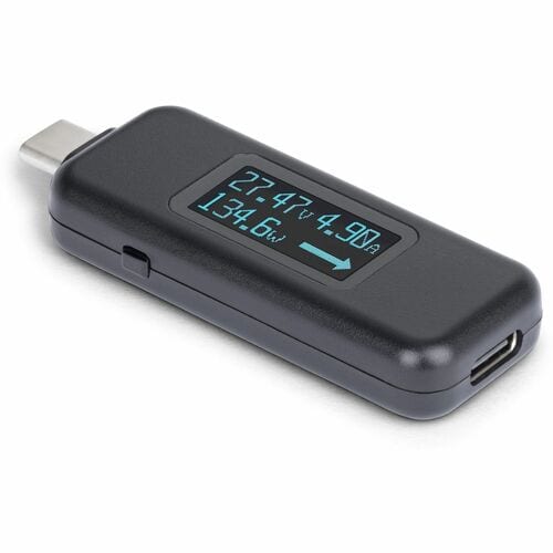 Testeur d'alimentation USB-C StarTech.com, multimètre bidirectionnel de tension/courant