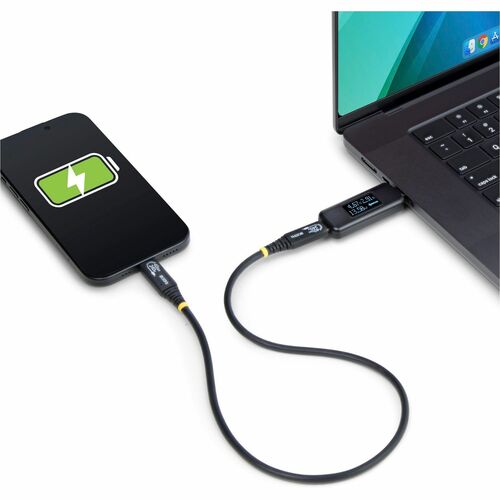 Testeur d'alimentation USB-C StarTech.com, multimètre bidirectionnel de tension/courant