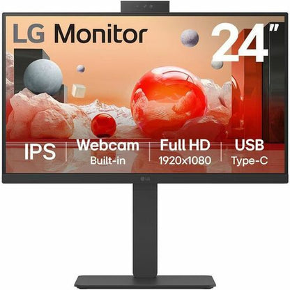 Écran IPS professionnel Full HD 24 pouces 24BA850-B avec port USB Type-C, noir