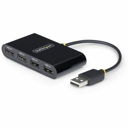 StarTech.com 4-Port USB 2.0 Hub, USB Bus Powered, Small Travel Mini USB Hub, Multi