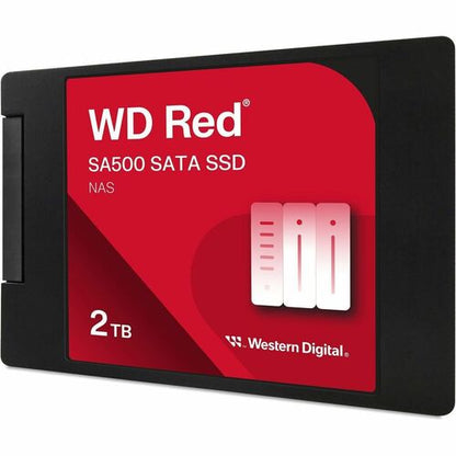 WD RED SA500 NAS SATA SSD de 2 TB, 2,5/7 mm, carcasa multiusos, 10 GB