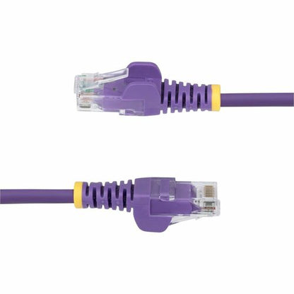 Cable Ethernet Cat6 delgado de StarTech.com, morado, de 15,2 m, RJ45 delgado sin enganches, UTP, LSZH